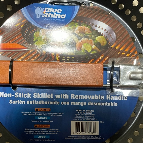 🆕 Blue Rhino Non Stick 12” Skillet Basket with Removable Handle. Model #507297 - Picture 7 of 7
